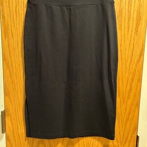 Nine West Black Pencil Skirt with Side Slit